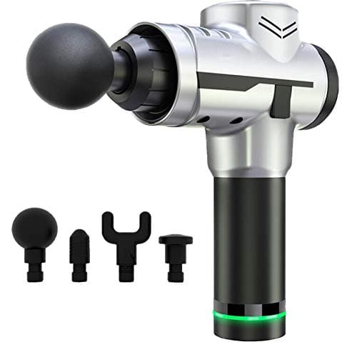 Handheld Massage, LCD Touch Screen, Aluminum Alloy Body, Type 4 Massage Head, 10Min Shutdown, Brushless Motor, 6H Battery Life, Portable Fascia Gun