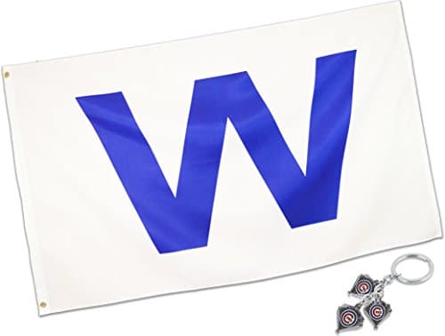 Chicago W Win Flag (3x5 Feet) - 100% Super Polyester Material - Large Banner With Brass Grommets - Perfect For Hanging Indoor/Outdoor by ZoneStore