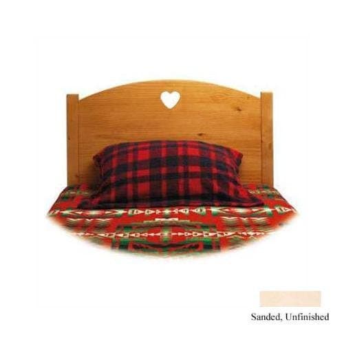 Traditional Heart Twin Panel Headboard Finish: Sanded / Unfinished