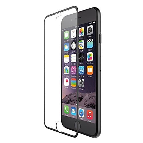 [Diamond Talk] Transparent Tempered Glass Screen Protector Protective Cover Front and Back for iPhone 6 4.7 Inch,(Black)