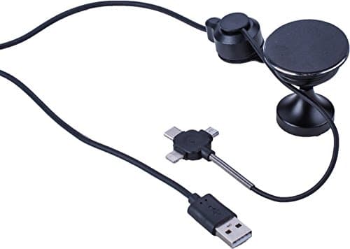 West Forge Universal Dashboard Nano-Suction Car Mount Holder with Quick-Snap Magnetic Release and Universal Charger Cable for Smartphones (Dashboard)