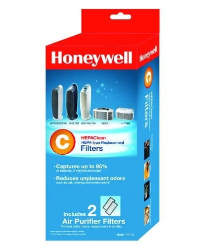 3 X Honeywell HEPAClean Air Purifier Replacement Filter 2 Pack, HRF-C2/Filter (C)