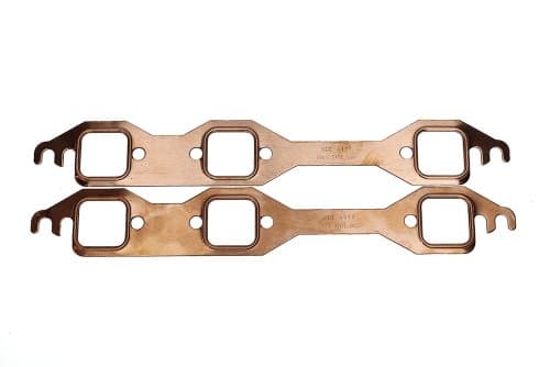 SCE Gaskets 4117 Pro Copper Header Gaskets for GM 4.3L V6 Including Turbo Syclone &amp; Typhoon with stock manifolds or rectangle port header openings