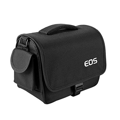 pangshi Medium Camera Case Bag Shoulder Waterproof Shockproof DSLR Camera Gadget Case Compatible for Canon Nikon Sony Pentax Olympus Panasonic Mirrorless Cameras and Lenses Black