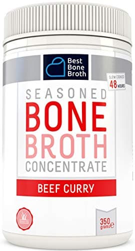 BONE BROTH Premium Beef Bone Broth Concentrate Curry Flavor - Maximized Nutrition Bone Broth On The Go - No Hormones or Additives, Delicious Natural Flavor, Sourced From AU & NZ Beef