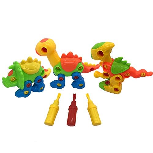 Muyisi Dinosaur Toys, Take Apart Fun, STEM Learning, Construction Engineering, Disassemble and reconstruction Play Set for Boys/Girls Toddlers, Excellent Toy Gift, Kids Ages 3 Years or Up