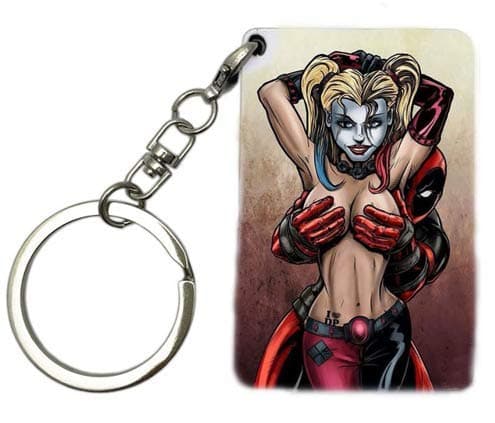 Deadpool Harley Quinn Key Chain Action Figures