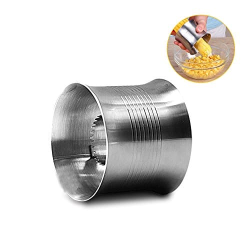 Sunnyac Kitchenware Stainless Steel Household Corn Cutter Cob Corn Stripper, Sharp Corn Peeler Stripper One-Step Cob Remover - Quick Kitchen Helper (Single)
