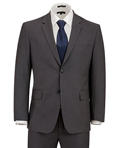Angelo Rossi Men's Solid Modern Fit Suit (52R, 04-Charcoal)