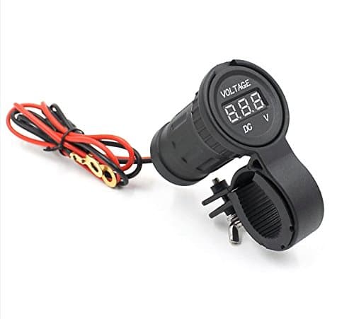 E-Bro Car Motorcycle LED Digital Display Voltmeter Waterproof Meter 12V-24V