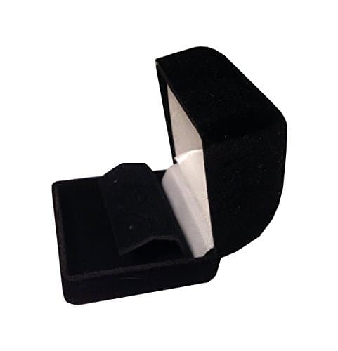 3ps Black Velvet Earring Box Organizer Storage Display Gift