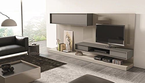 J&amp;M Composition 217 Beige &amp; Grey Entertainment Wall Unit