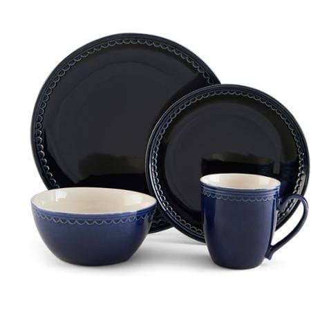 Pfaltzgraff Studio Blue Loop 16-Piece Set