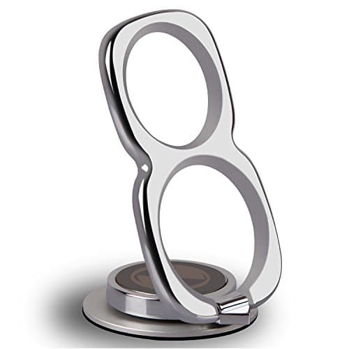 【Gift Ideas】 2 in 1 Fidget Spinner Phone Ring Holder Stand,Casegory Stylish Finger iPhone Ring 360° Zinc Alloy Cell Phone Grip For iPhone 8 7 6s Plus 5s Galaxy S8 ipad Smartphone and Tablet -Silver