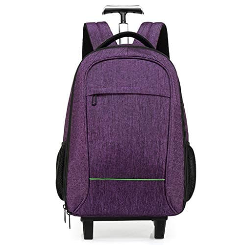 GLLSZ Flight Case Backpack Suitcase Hand Luggage Cabin with 2 Wheels, Laptop Rucksack Handbag Lightweight Waterproof Business Travel Wheeled Rolling Trolley Wheeled Backpacks