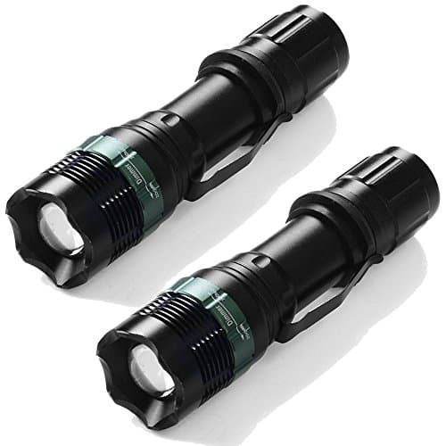 Cree Led Flashlight 2x 2000lm Zoomable Cree XML T6 LED 18650 Flashlight Focus Torch Zoom Lamp Light Surefire Flashlights