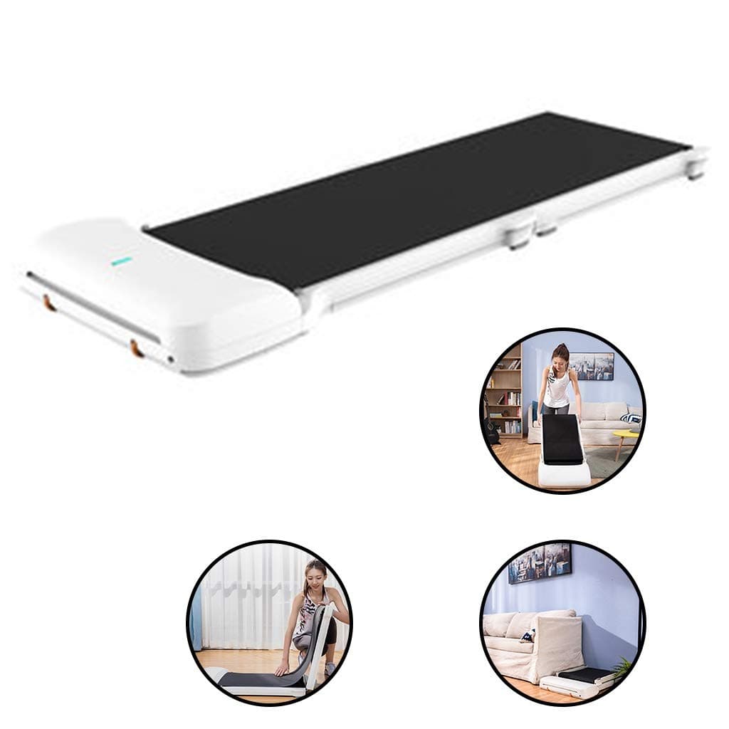 Treadmills Walking Machine Multifunctional Walking Machine Indoor Household Folding Small Mute Non-tablet Automatic Installation-free Home Running (Color : White, Size : 145 * 53 * 11cm)