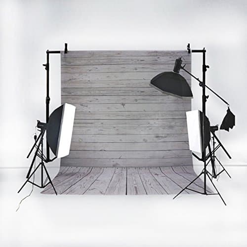 [2017 New Version] 5x7ft/1.5x2.1m professional Wooden Backdrop Background for Photography Studio Video Shooting (Backdrop Only!)
