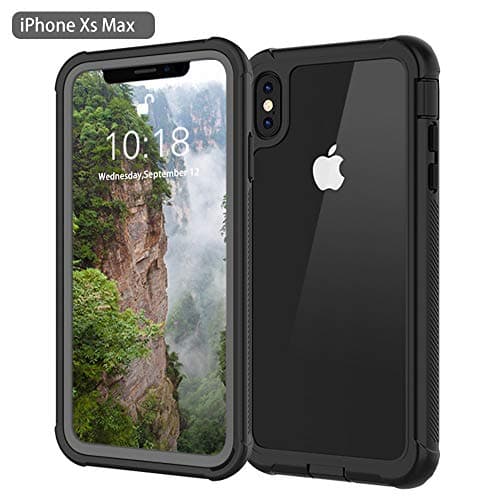 iPhone Xs Max Case, Realproof Rugged Full Body Protection Crystal Clear with Screen Protector Shockproof Protective Case for iPhone Xs Max - 6.5in