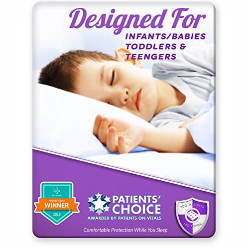 Toddler Waterproof Sheet/Mattress Bed Wetting Protector- 2 Count. Prefect for Potty Training. Fits all Cribs, Cots and Day Beds. Super Soft, Easy to Wash and Dry. Award Winning Mattress Protection.