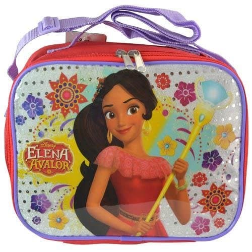 Princess Elena Rectangle Lunch bag with Strap and Printed PVC & Sequin Underlay- 1 PC