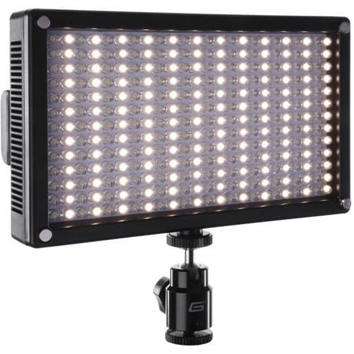 Genaray LED-7100T 312 LED Variable-Color Flicker Free Bright On-Camera Light, Great Professional Portable Compact Light for Photo/Video, Weddings and Events, Zoom Calls and More (2 Pack)