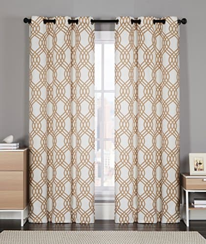 Dark Room Blackout Single Panel Window Curtain- Assorted Sizes &amp; Colors (Single Panel) (55X84, M/Taupe)