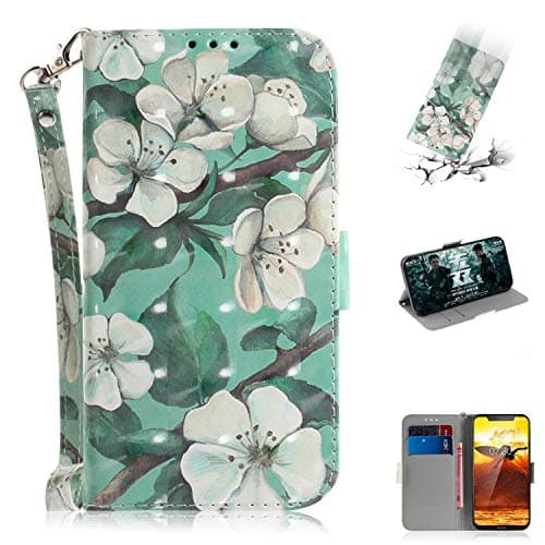 Slynmax Phone Case Compatible with Nokia 8.1 Case, Cover for Nokia 8.1 Stand function Bumper Anti-scratch Shockproof Glitter Card slots Cash pocket Magnetic snap