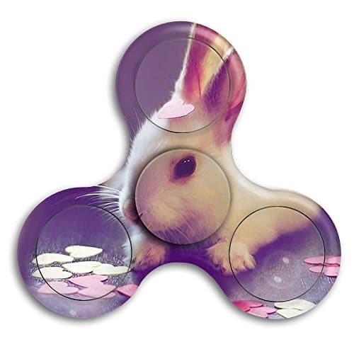 DIMAN New Style Cool Cute Rabbit Hare Bunny Hand Spinner Stress Reducer Hand Toy Tri Fidget Hand Spinner Finger Toy For Kids And Adult