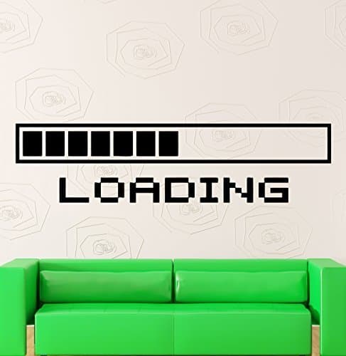 Wall Stickers Vinyl Decal Funny Computers Loading Pc Gamer Video Game (Ig1169) by Night Waltz