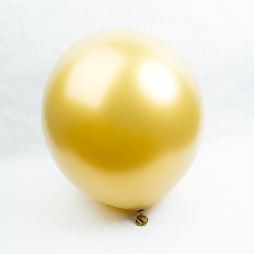 Maple City Rubber Gold Round Balloons - 24"