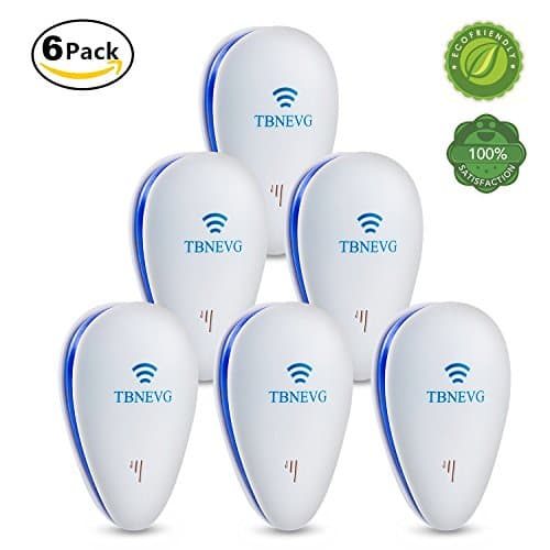 TBNEVG Ultrasonic Electromagnetic Pest Repellent, Electronic Control Bug Repeller Plug in Home Indoor and Outdoor Get Rid of Mosquito,rats,squirrel,Flea,Roaches,Rodent,Insect,Mice,Spider