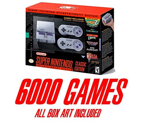 Super Entertainment System SNES Classic Edition Modded 6000 Games