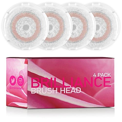 4-Pack Radiance Replacement Brush Head | Compatible with Mia, Mia2, Mia3 (Aria), Mia Fit, Alpha Fit, Smart Profile, PLUS, PRO