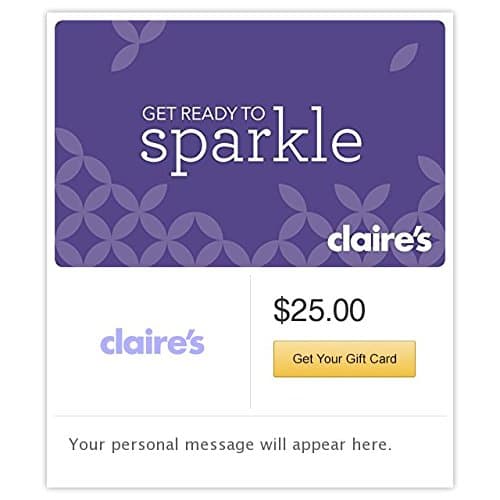 Claire's eGift Cards (Redemption Online Only)