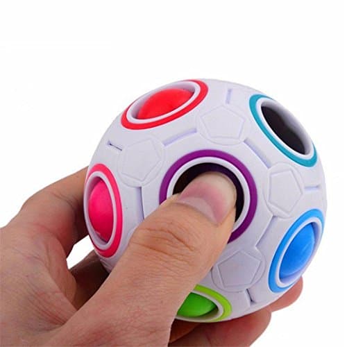 Toy,OUBAO Stress Reliever Rainbow Magic Ball Plastic Cube Twist Puzzle Toys
