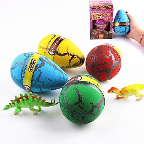 Cute Magic Novelty Extra Large Size Hatching Grow Pet Dinosaur Eggs Colorful Mini Easter Dino Eggs for Kids, Adults (Random Color, 1 Pcs)