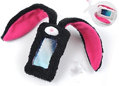 3D black rabbit Plush Rabbit Doll Case Cover For LG Spirit 4G MS870
