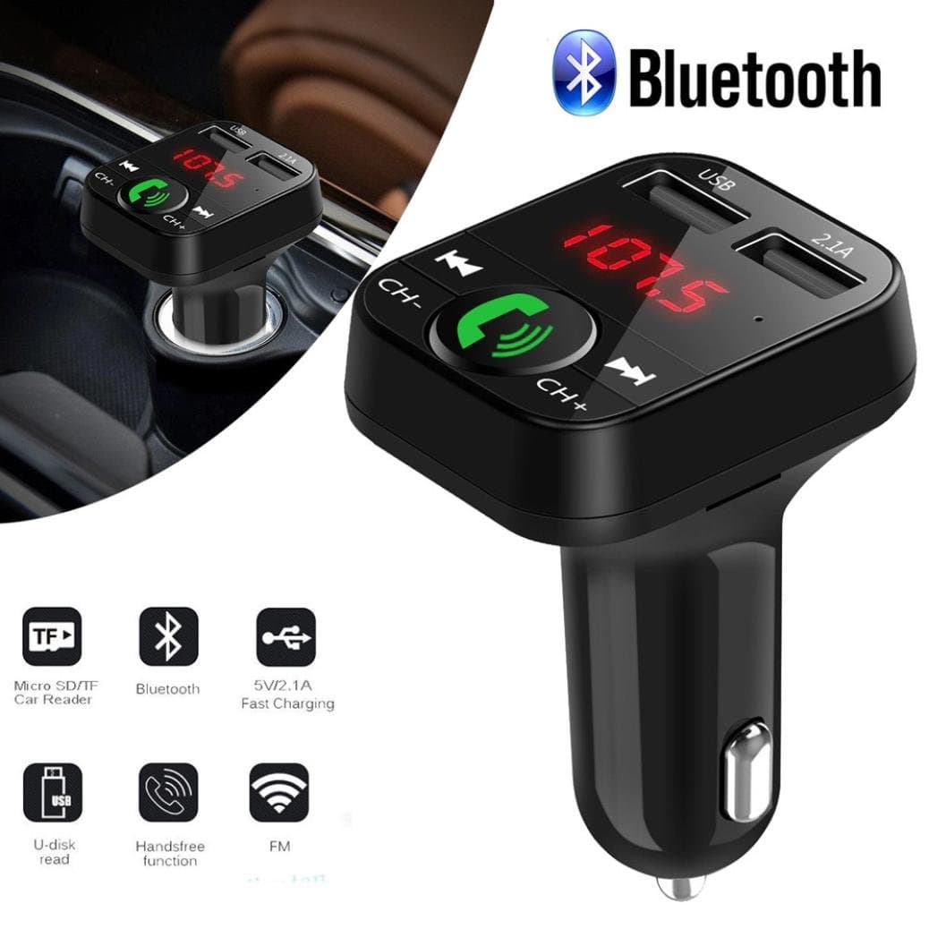 TAOtTAO Car Kit Handsfree Wireless Bluetooth FM Transmitter LCD MP3 Player USB Charger