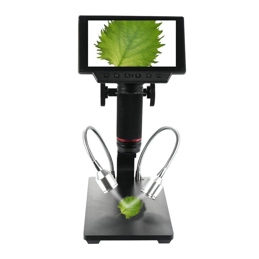 KKmoon ADSM302 Digital USB Microscope,5 Inch Display 3 Mega Pixels Sensor 1080P Full HD 720P 560x High Object Distance Industrial Maintenance Electronic Microscopes Magnifier with Remote Control