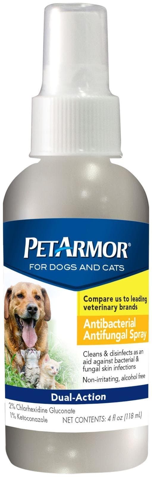PetArmor Antibacterial Antifungal Spray - 4 oz