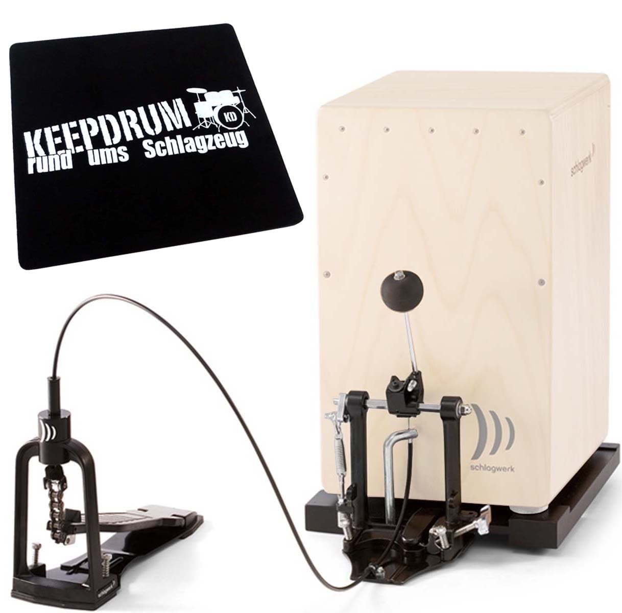 Cap 100 Cajon Pedal With Case and Base Plate and Keepdrum Sitting CP01