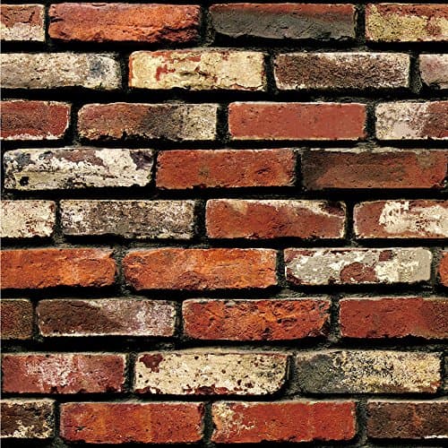 li he1 3D Wall Paper Brick Stone Rustic Effect Self-Adhesive Wall Sticker Home Decor (Multicolor)
