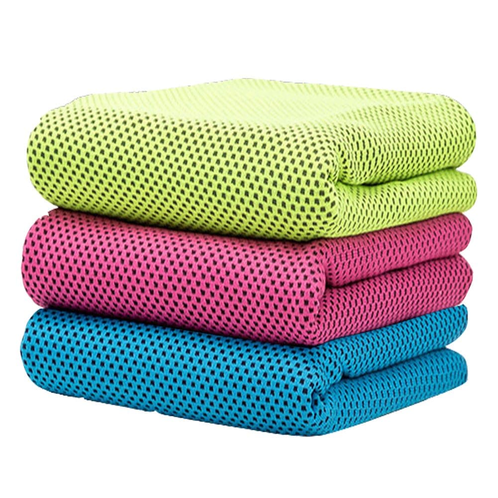 Chez BoBos Cooling Towel Evaporative Microfiber Towel Instant Relief Quick Try Ice Towel - Perfect for Yoga Golf Pilates Camping Fitness Running Gym 40"x12"