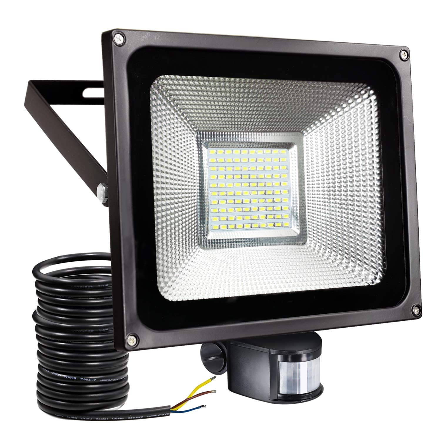 50W LED Floodlight Sensor Lights for 0utdoor Security Lights with Motion Sensor Light Outdoor PIR Lights 4200lumen for Garden,Car Park,Hotel and Forecourt [Energy Class A++]