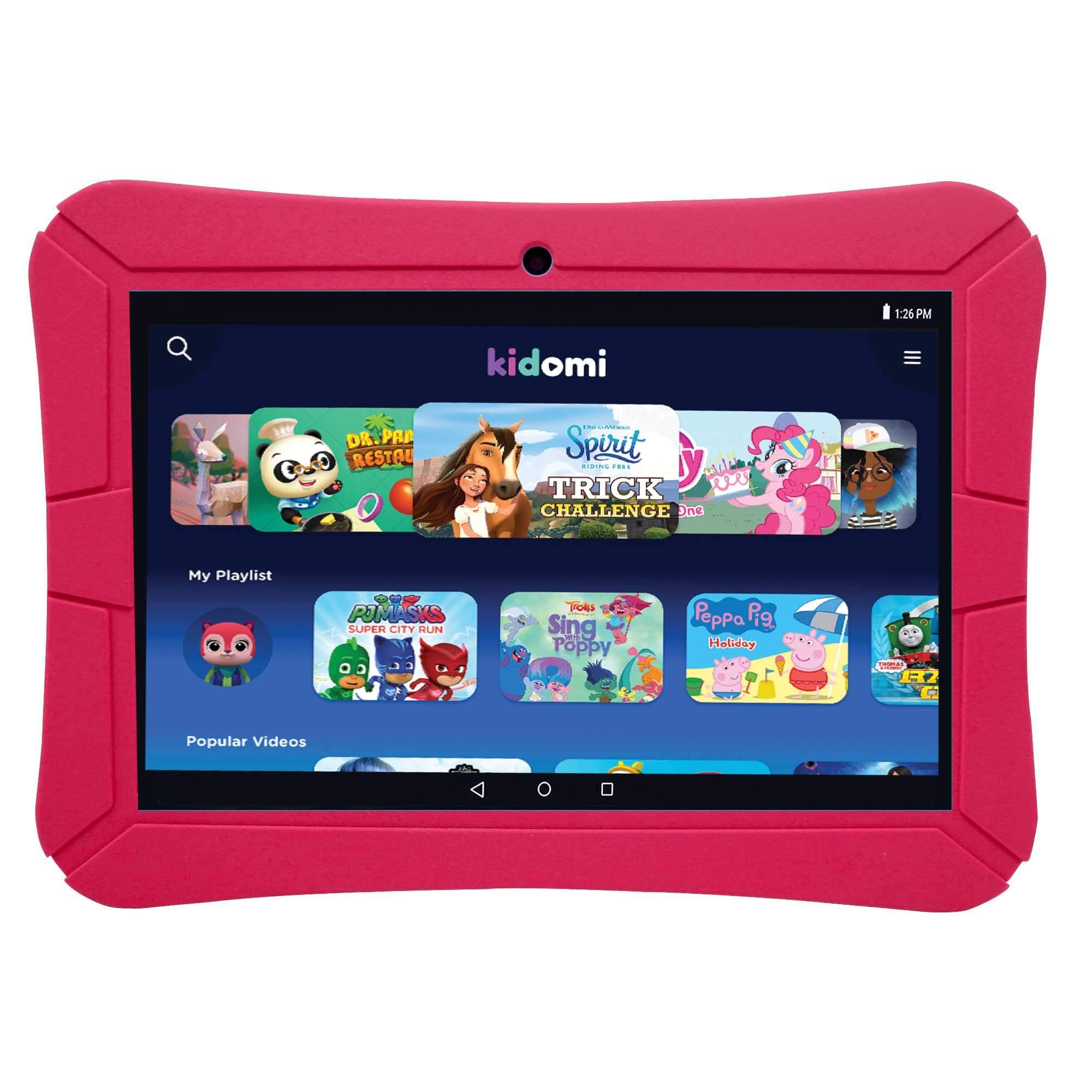 EPIK Refurbished 8-Inch High-Q Learning Tablet - 16GB Internal Storage and Built-in Wi-Fi - Water-Resistant, Red