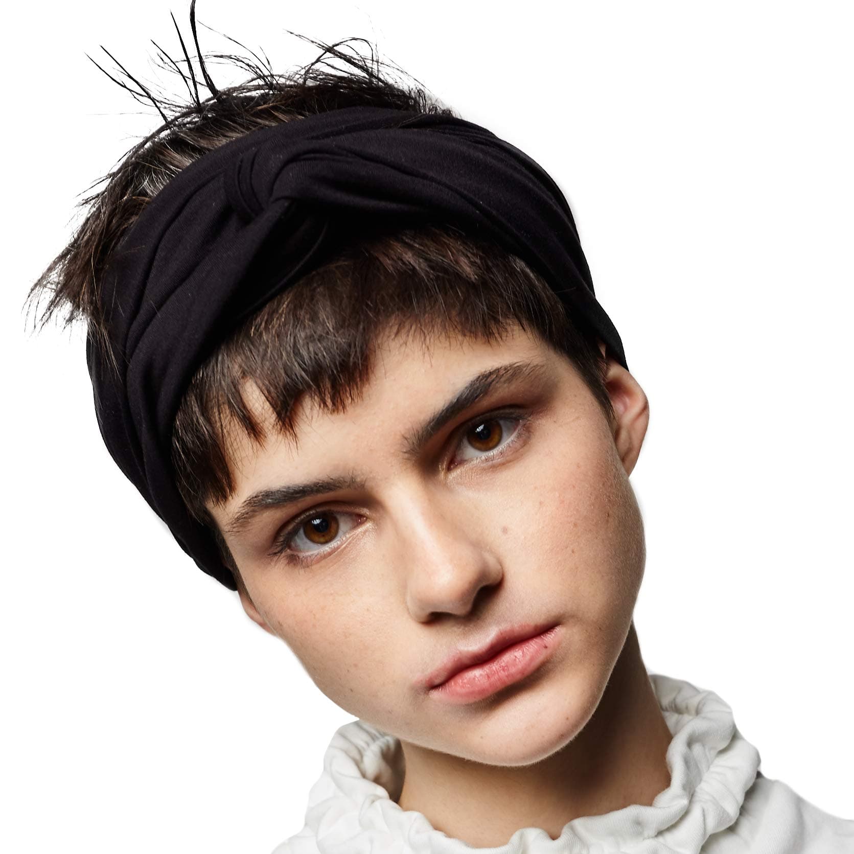 BLOM Long Hug Head Wrap. Use as a Headband, Wrap or Scarf. (Black)