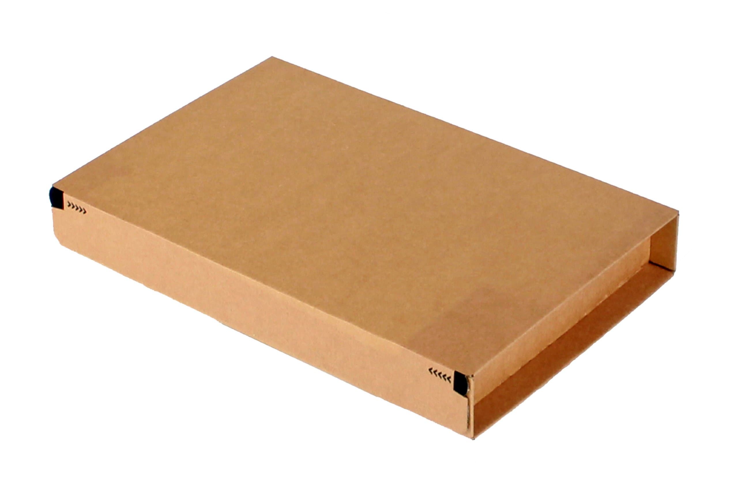 progressPACK Secure Maxi Premium PP K06.04 Delivery Boxes - Corrugated Cardboard - DIN A4-298 x 215 x 43 mm - Pack of 25 - Brown