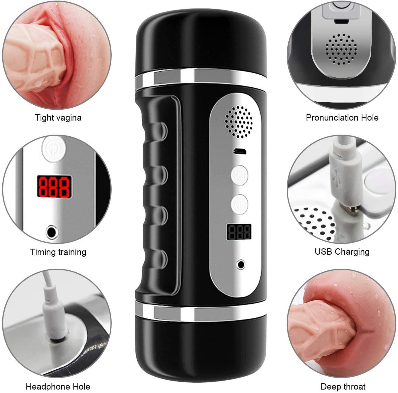 Jerma Automatic Piston Telescopic Rotate Male Mastubration Cup Artificial Real Pussy Male Strong Sucking Vibrating Toys for Men Sexy Underwear for Men,Blow-Job Machine,T-Shirt