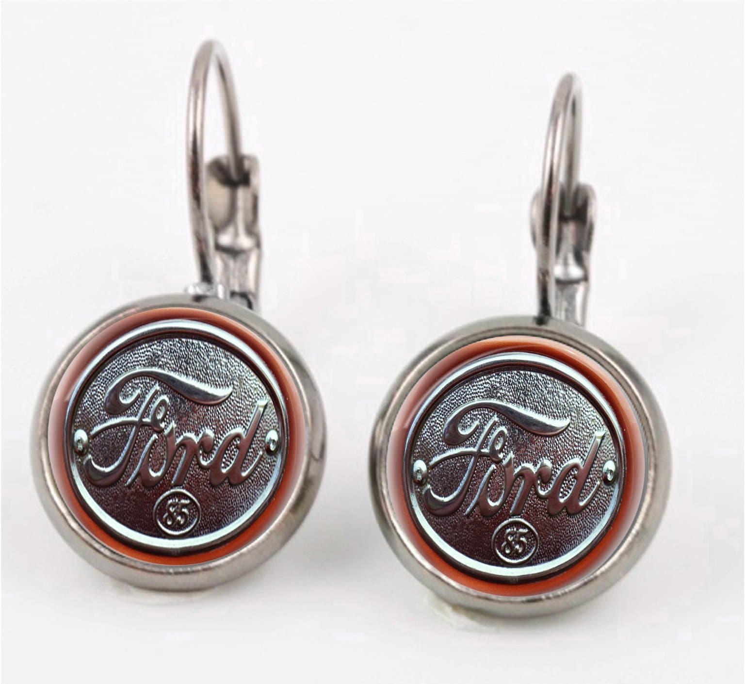 Vintage Ford Emblem Earrings